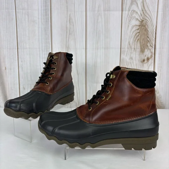 Sperry Men\'s Two-Tone Brown and Black Boots Gloucester Duck Boots Brown | Sperry main image 3